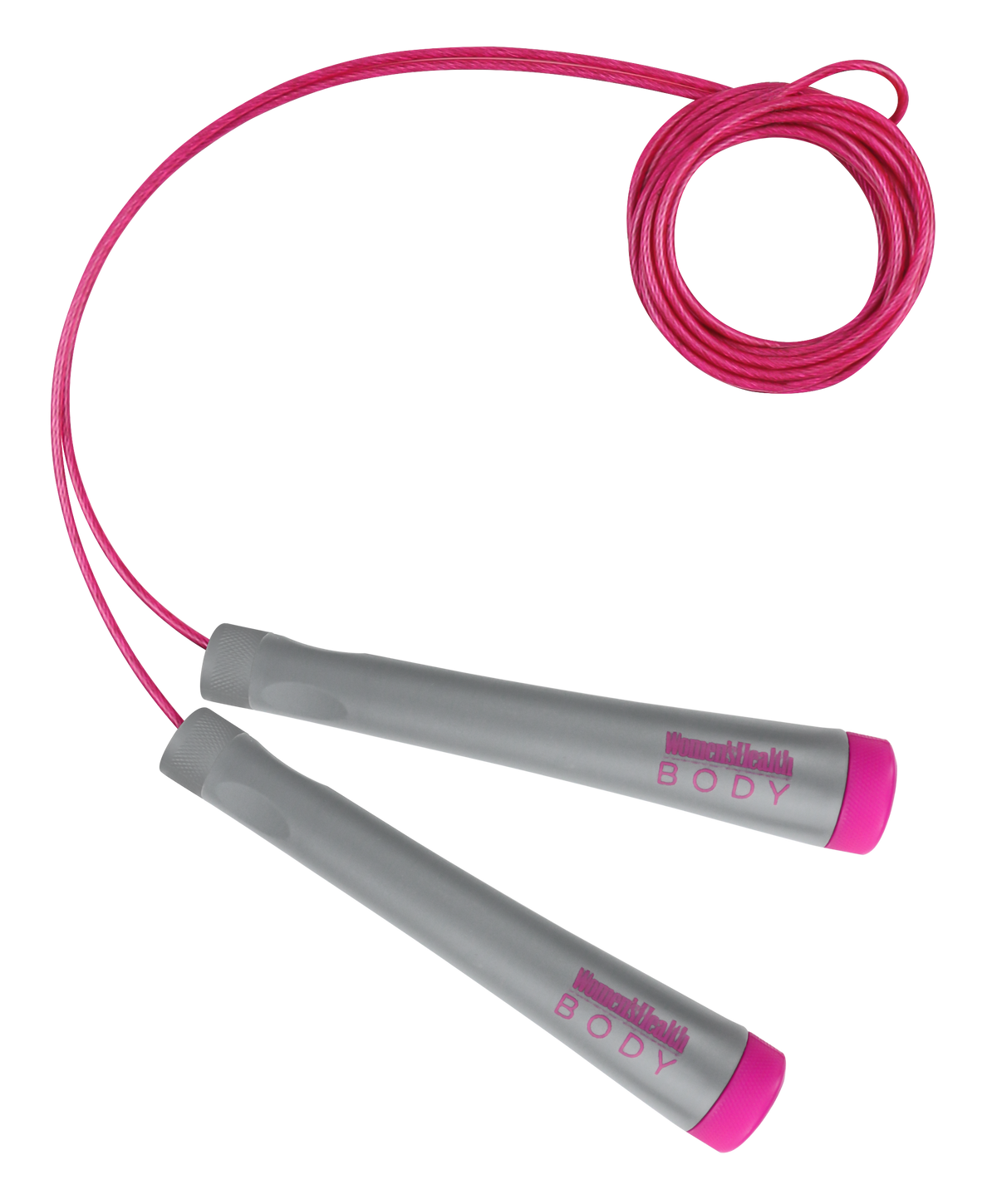 Women's Health BODY hyppynaru painokahvoilla, 3 m, harmaa/pinkki