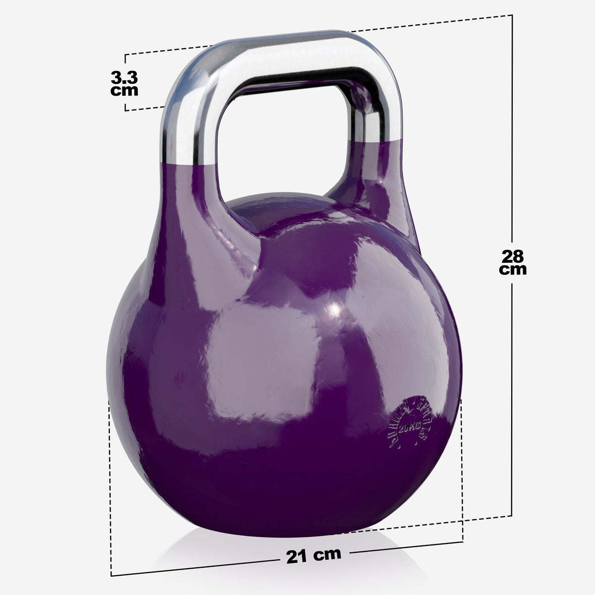 OUTLET - Kisakahvakuula 20 kg, violetti, valettu teräs