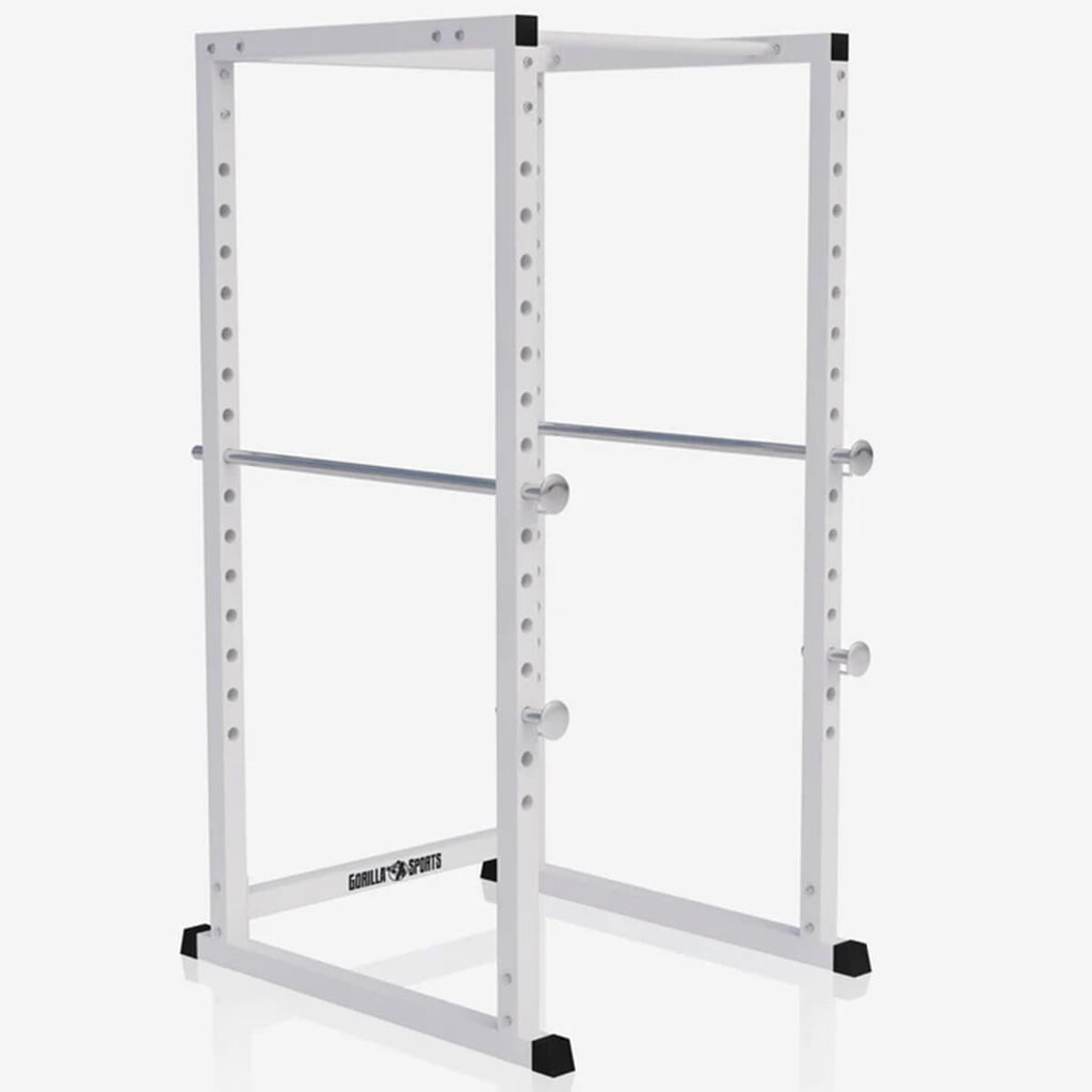Power Rack kyykkyhäkki turvaraudoilla ja leuanvetotangolla