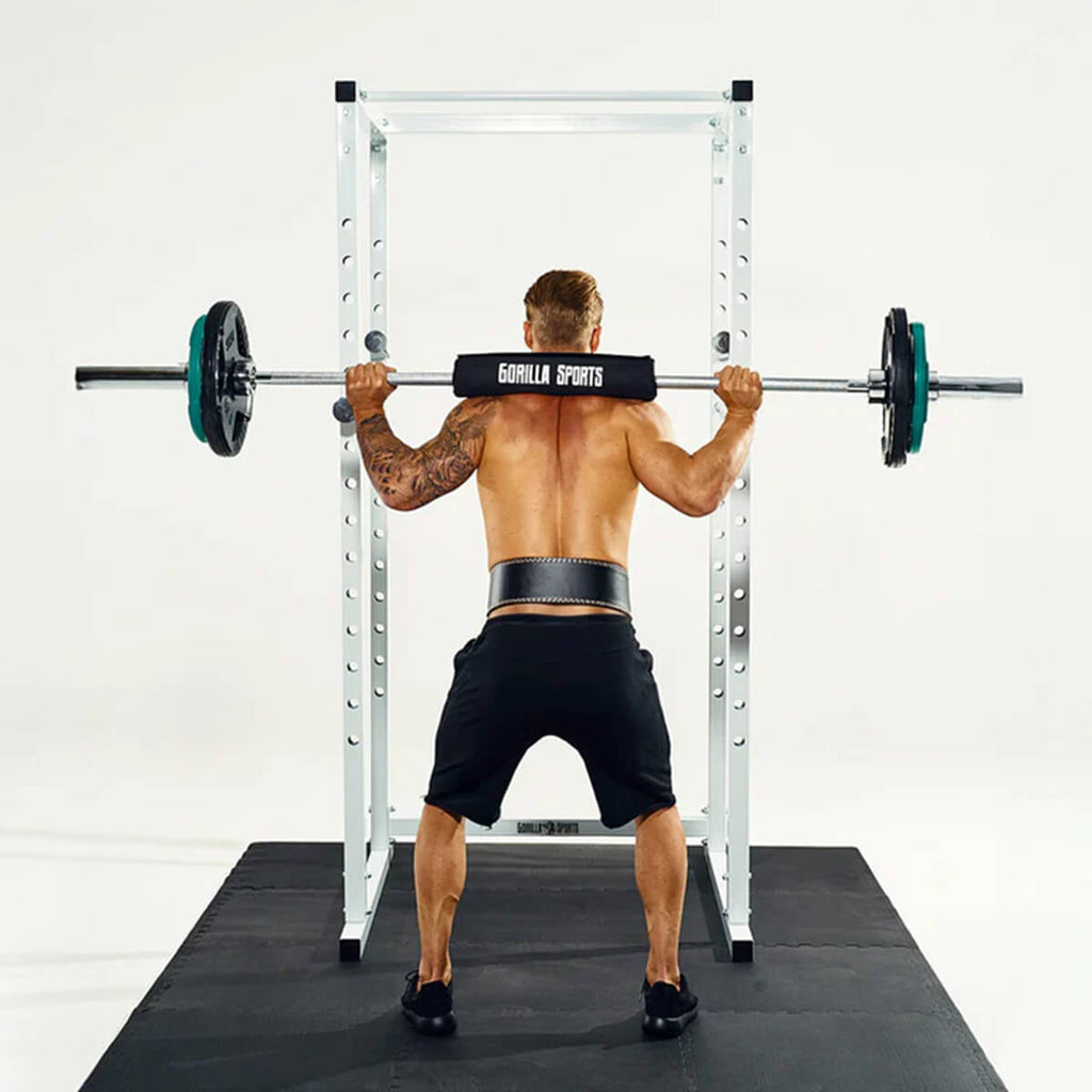 Power Rack kyykkyhäkki turvaraudoilla ja leuanvetotangolla