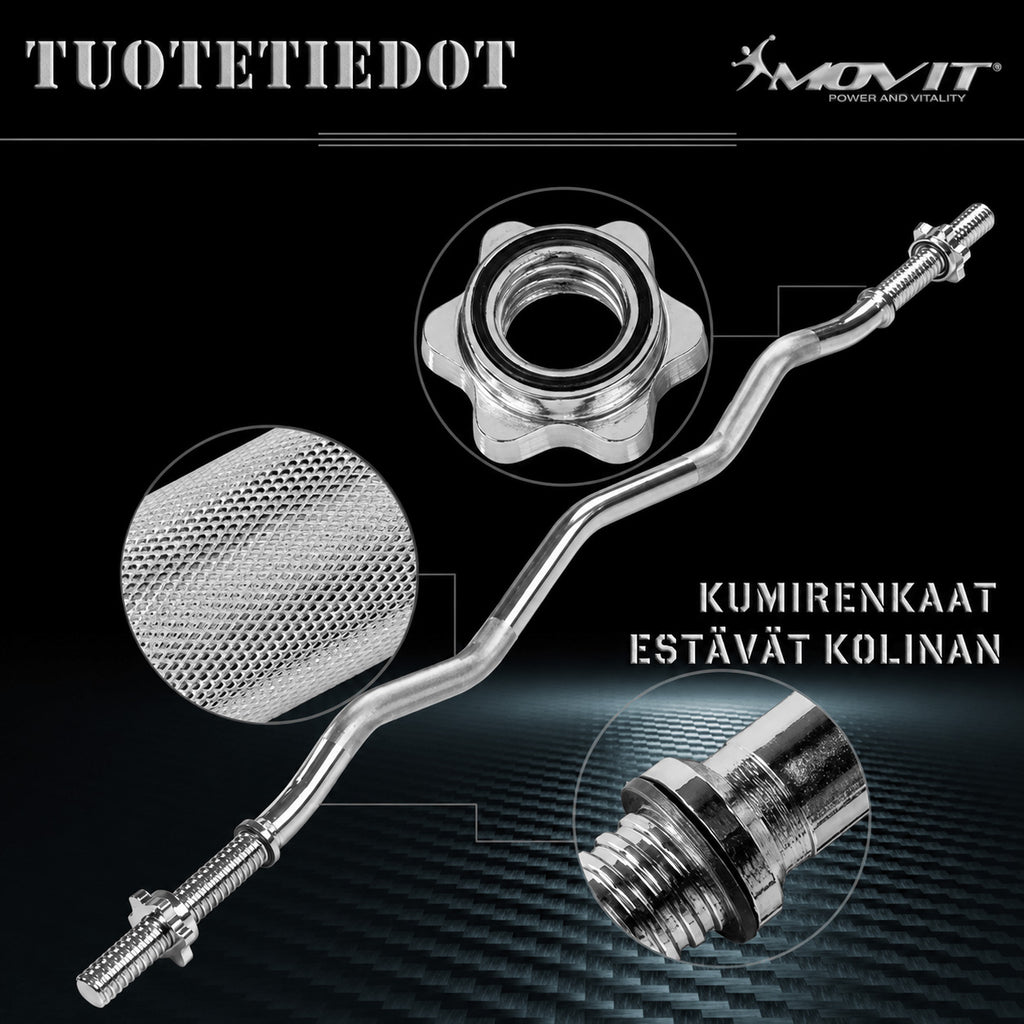 EZ-mutkatanko 130 cm 30 mm lukoilla
