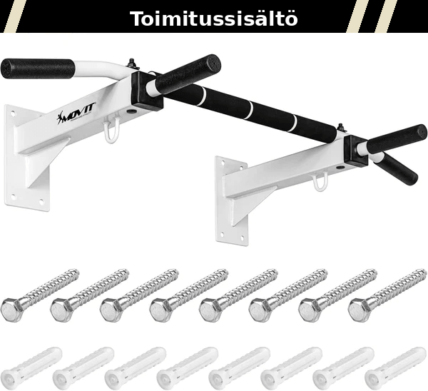 Seinään kiinnitettävä leuanvetotanko 350 kg