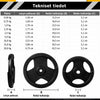 Valurautaiset Tri Grip -levypainot 30/31 mm, 2–30 kg