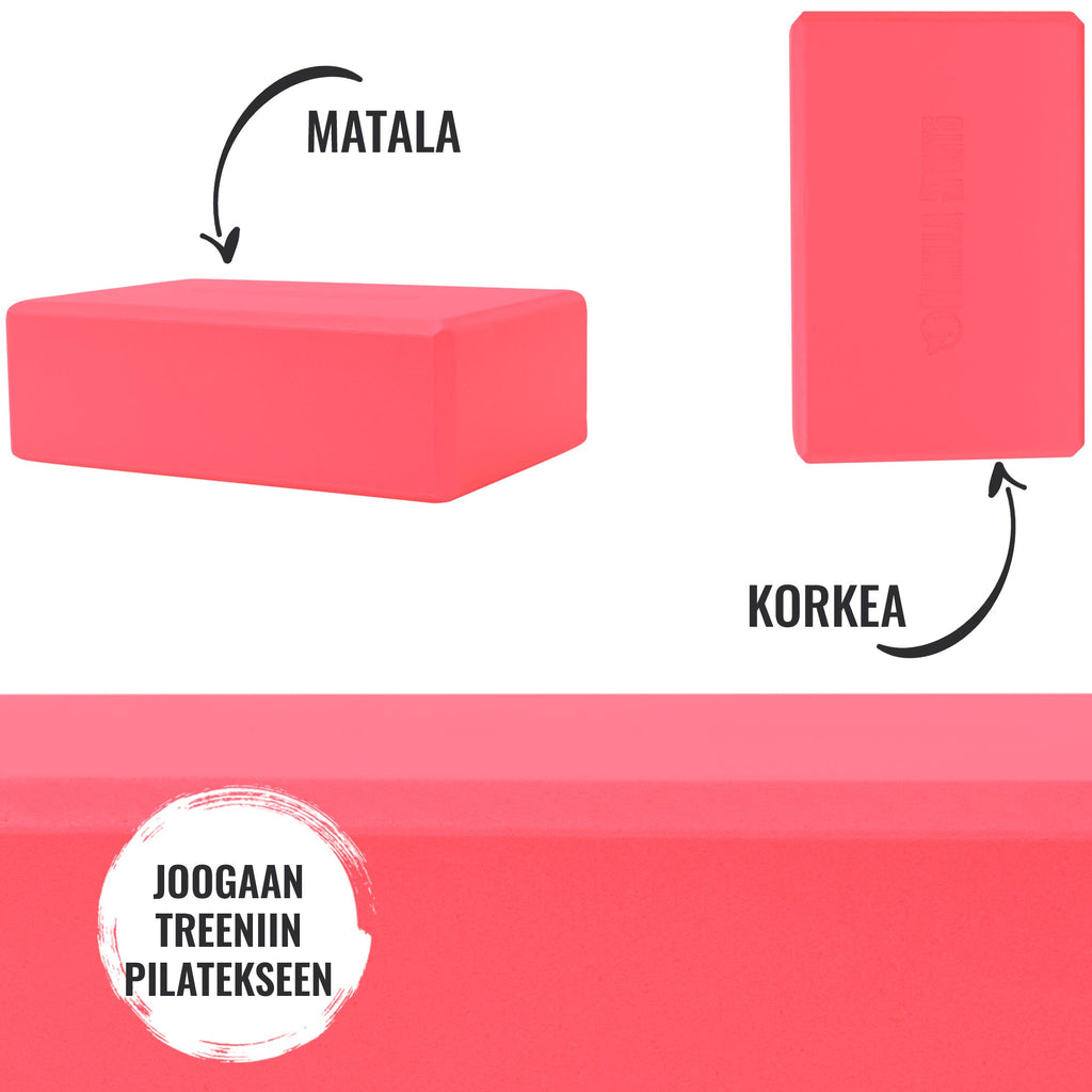 Joogapalikka 23,5 x 15 x 8 cm, Pinkki