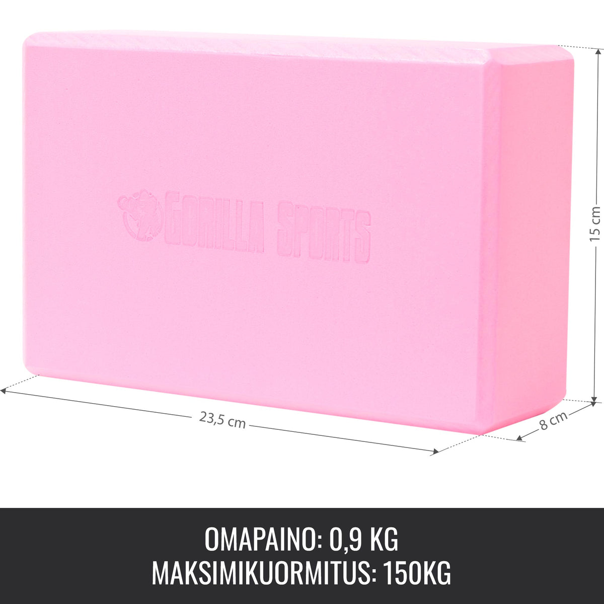 Joogapalikka 23,5 x 15 x 8 cm, Oranssi
